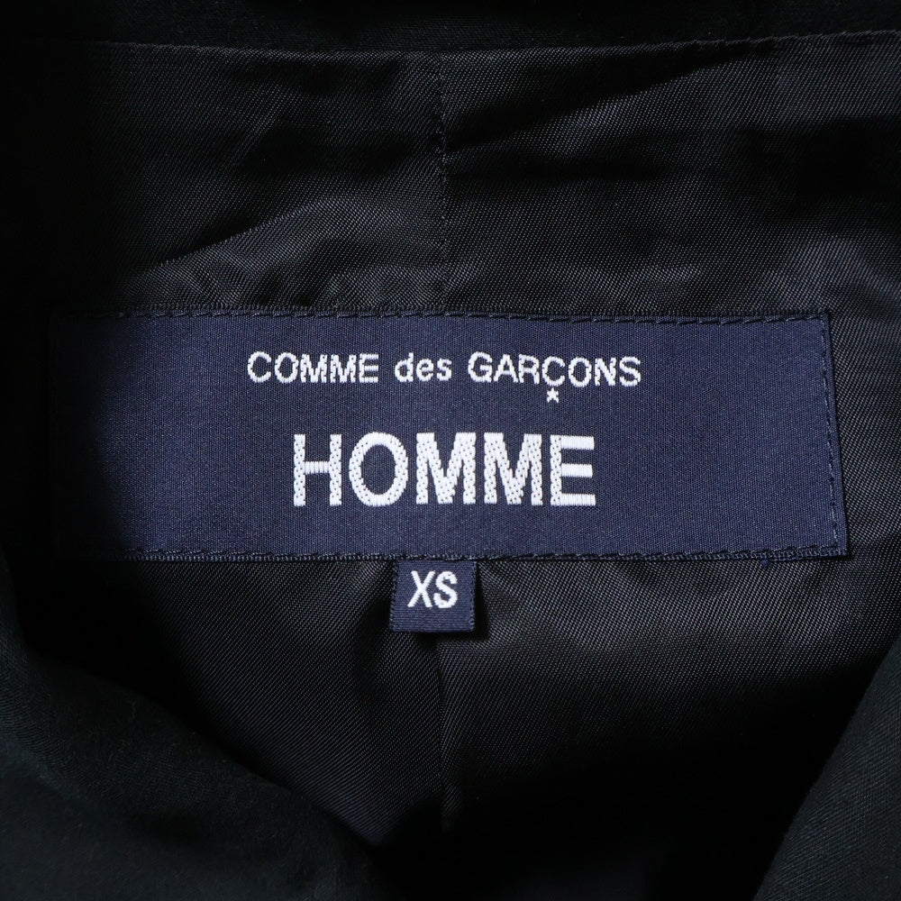 COMME des GARCONS HOMME(コムデギャルソンオム) 25AW AD2025 綿二重織 ウェザーステンカラーコート ブラック HP-C001