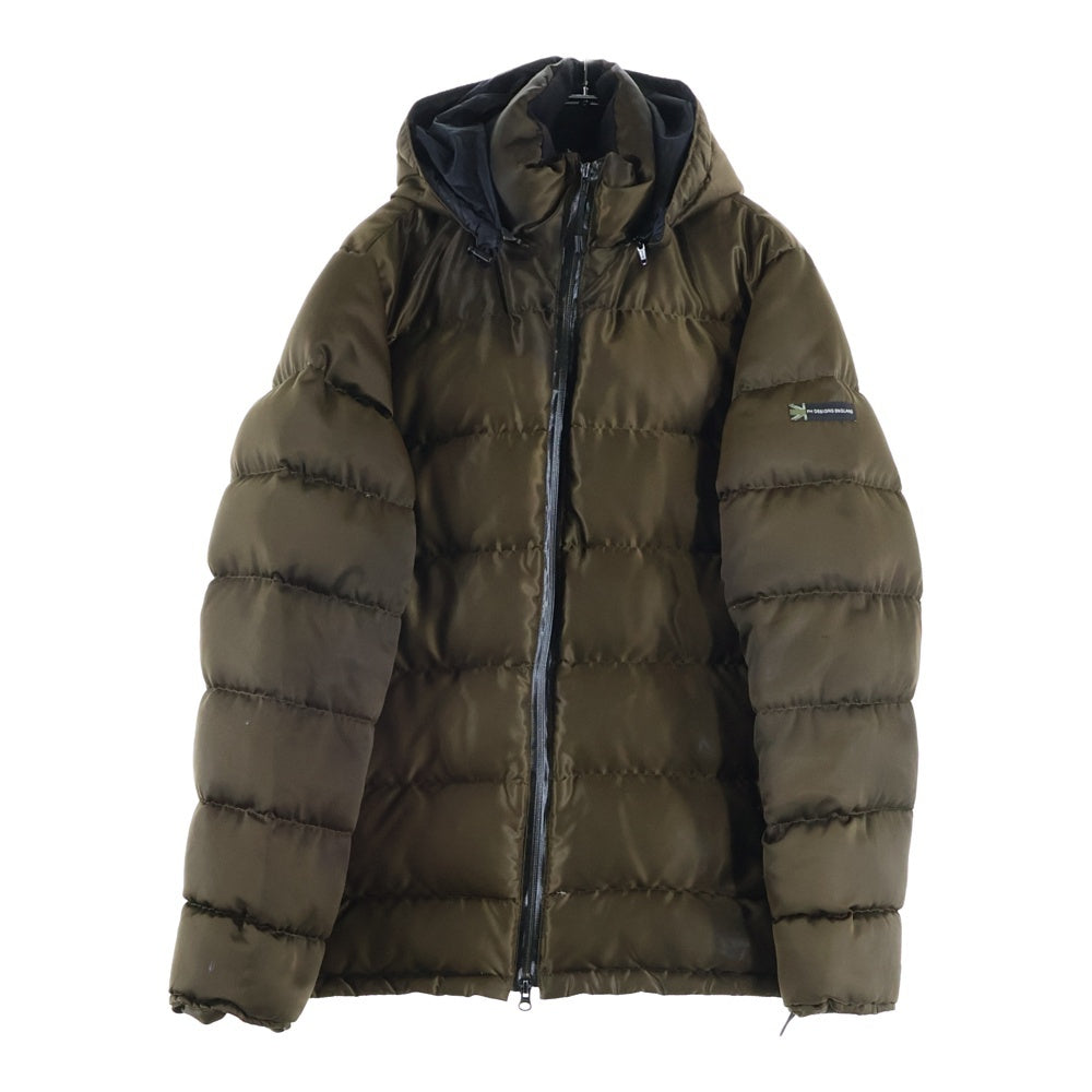 NO BRAND(ノーブランド) PETER HUTCHINSON ピーターハッチンソン ナイロン フーデッド ダウンジャケット ブラウン PH-11AW01