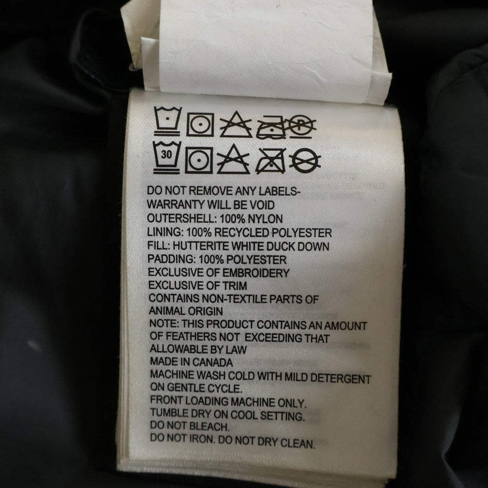 CANADA GOOSE(カナダグース) BROOKVALE HOODY ブルックベル フーディ ナイロン ダウンジャケット パーカー ブラック 5501L