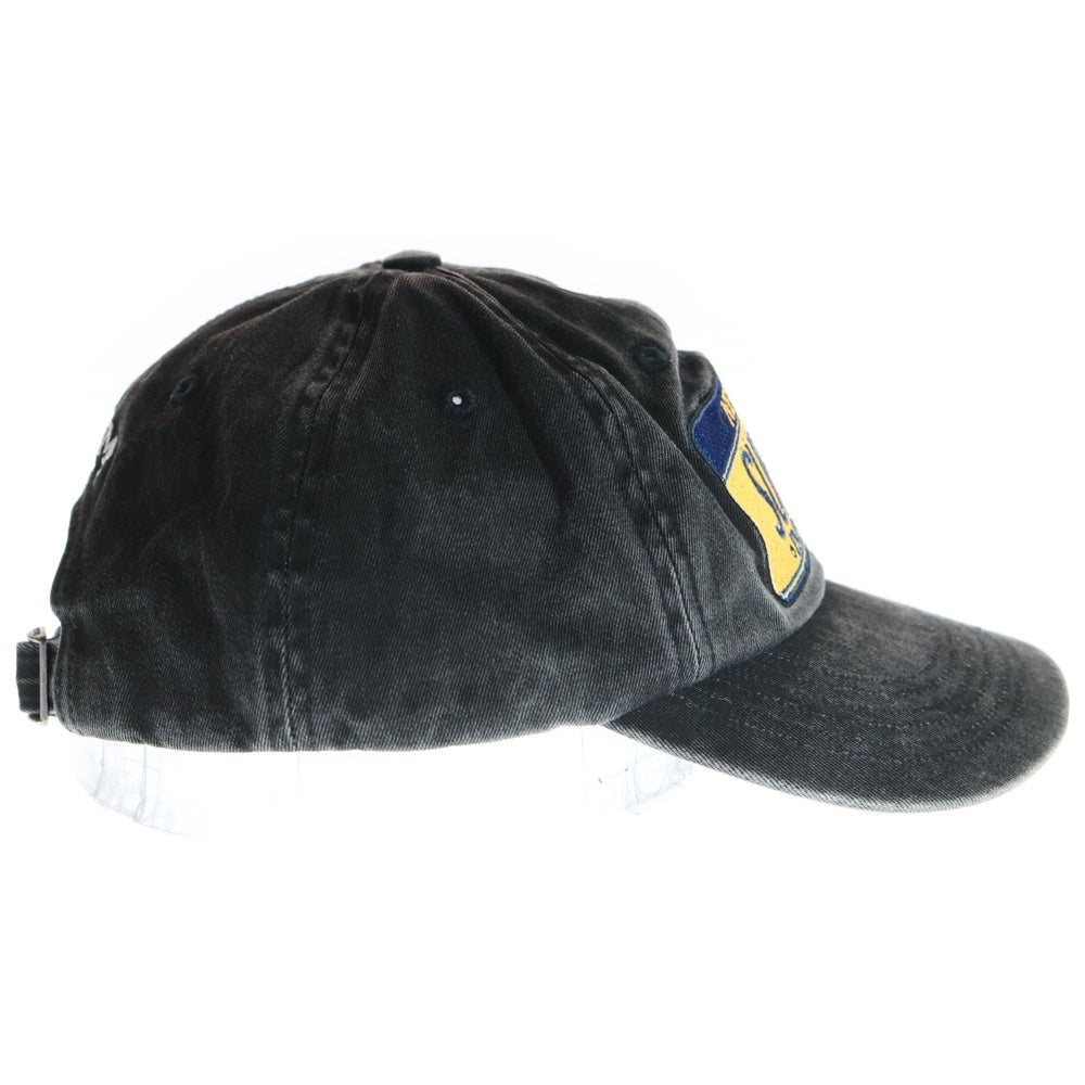 SUPREME(シュプリーム) 25SS License Plate 6-Panel cap ライセンス プレート シックスパネル ベースボールキャップ 帽子 ブラック