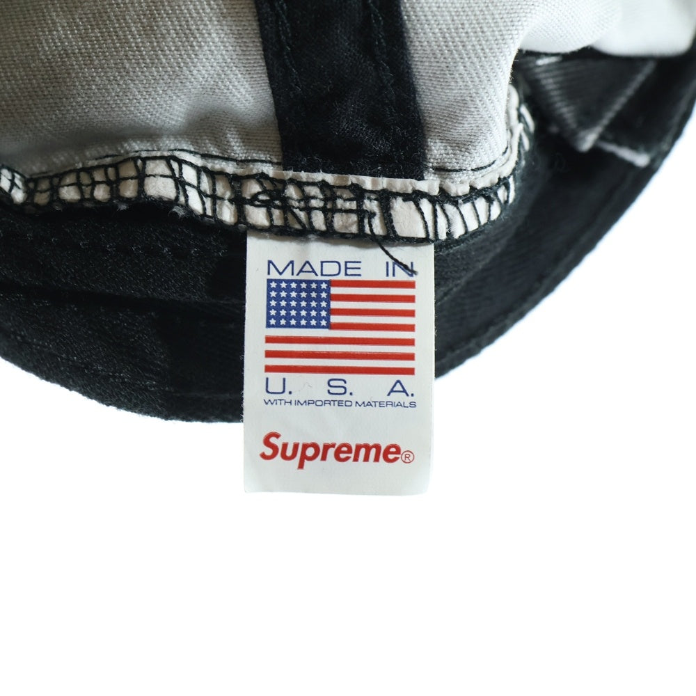 SUPREME(シュプリーム) 25SS License Plate 6-Panel cap ライセンス プレート シックスパネル ベースボールキャップ 帽子 ブラック