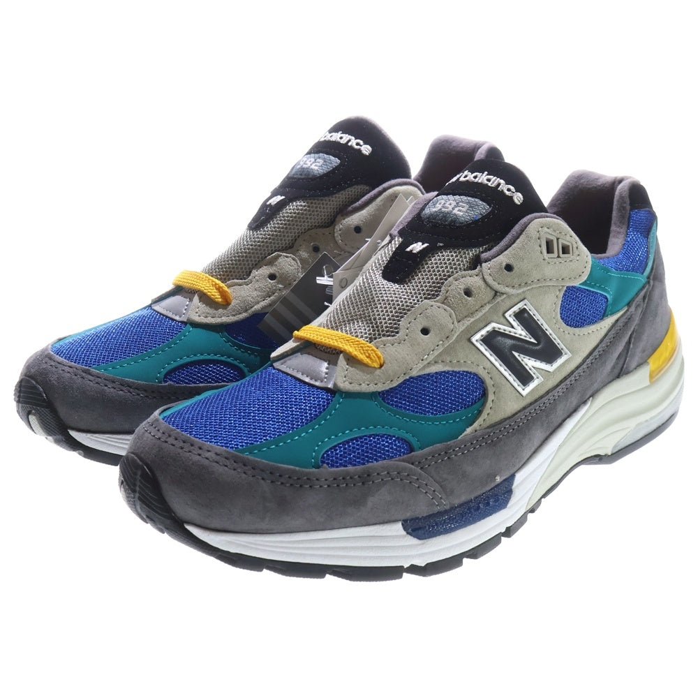 New Balance(ニューバランス) M992RR スウェード切り替えレースアップローカットスニーカー グレー マルチ US9/27cm