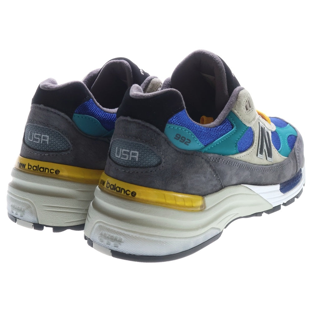 New Balance(ニューバランス) M992RR スウェード切り替えレースアップローカットスニーカー グレー マルチ US9/27cm