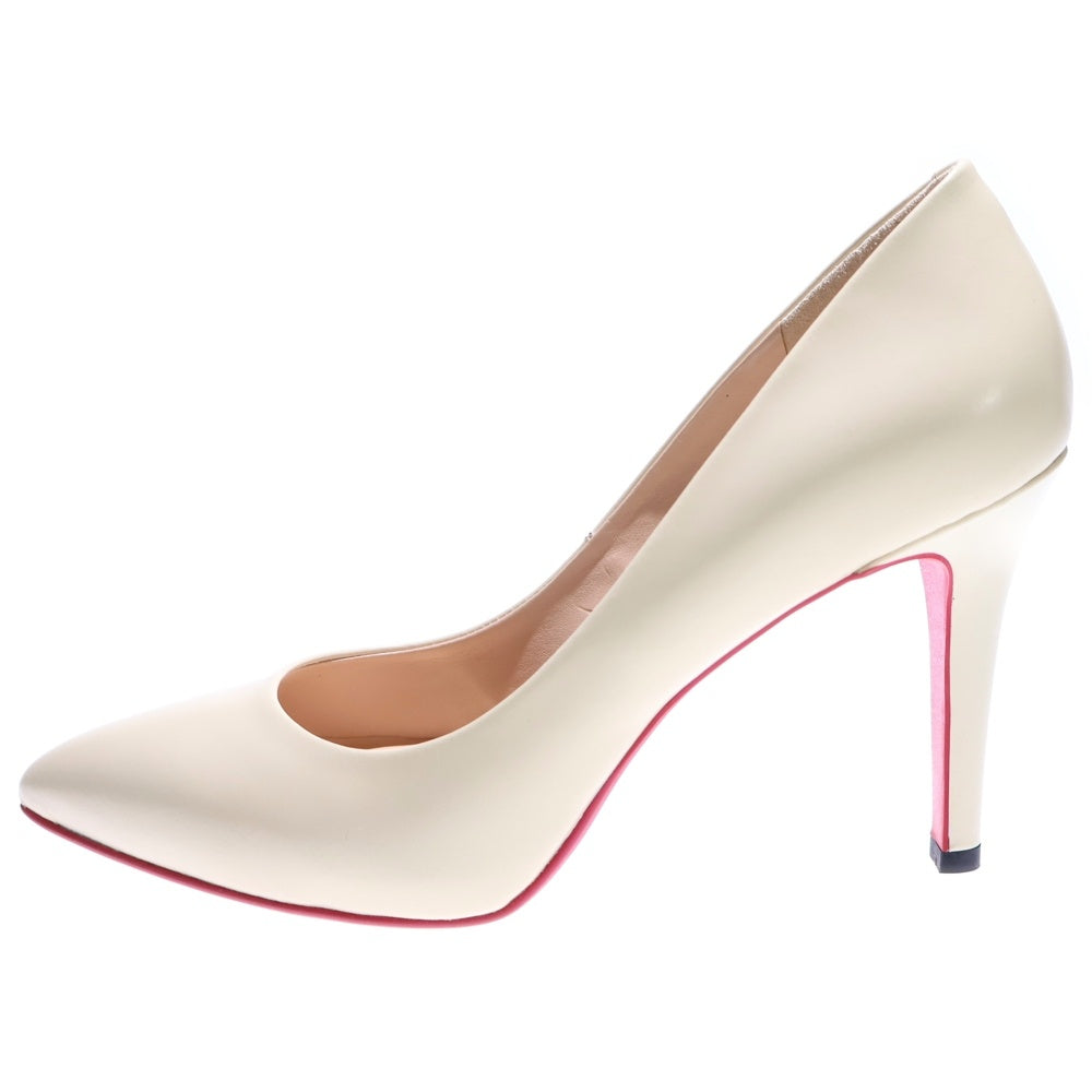 DIANA(ダイアナ) 日本製 レザー ハイヒールパンプス アイボリー レディース