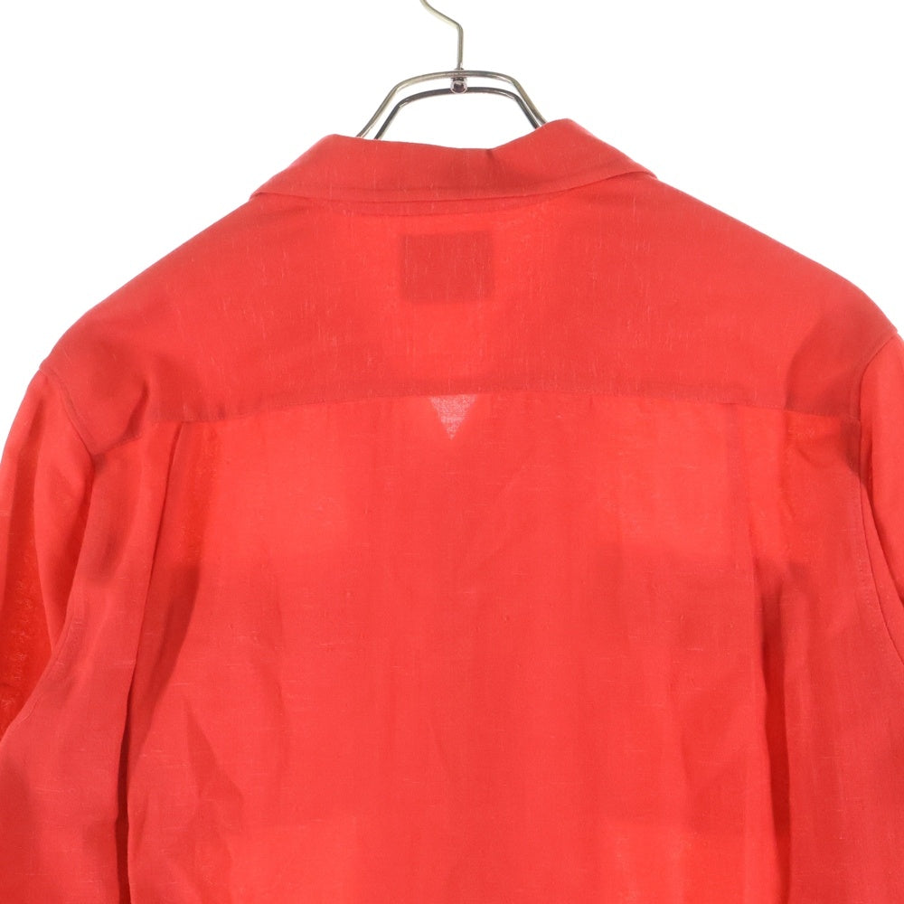 CREAM SODA(クリームソーダ) オープンカラー 長袖シャツ レッド