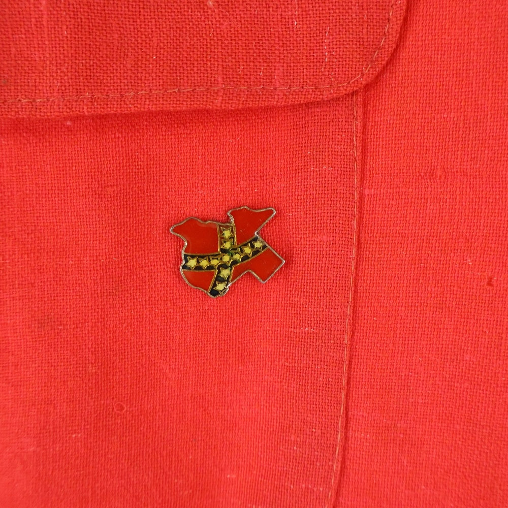 CREAM SODA(クリームソーダ) オープンカラー 長袖シャツ レッド