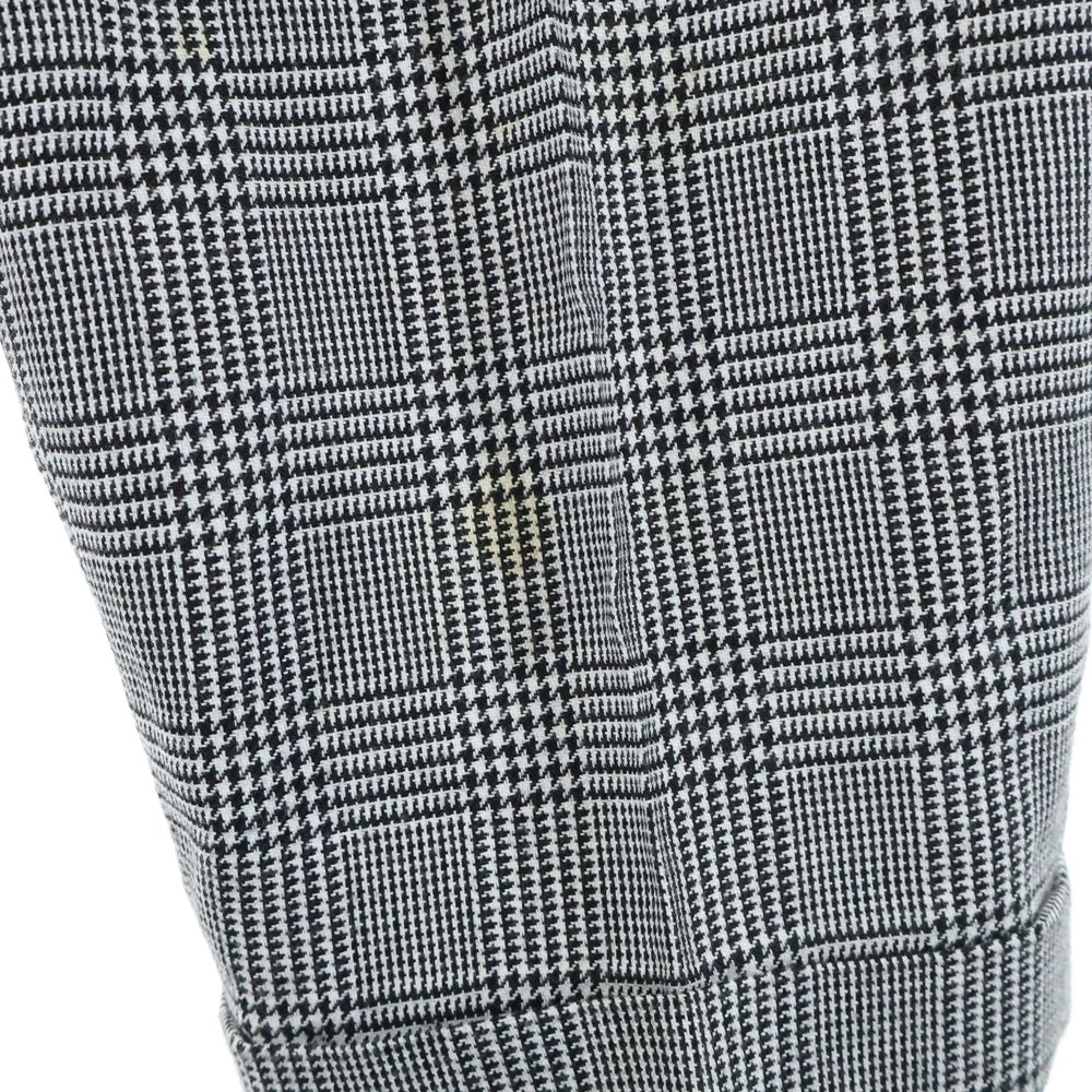 CREAM SODA(クリームソーダ) 千鳥格子柄 2タック テーパードスラックスパンツ グレー