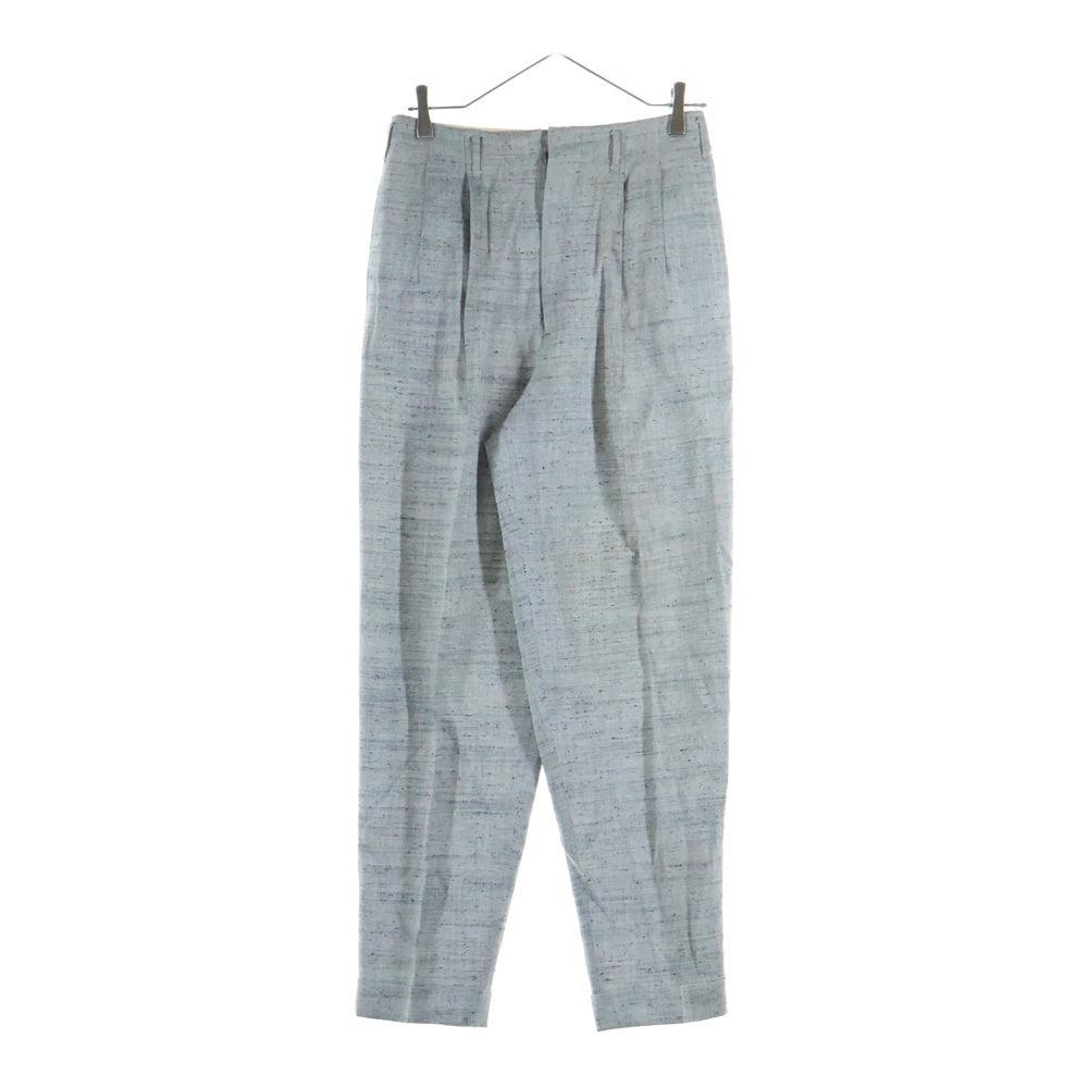 CREAM SODA(クリームソーダ) 2タック ジップアップ テーパードスラックスパンツ グレー