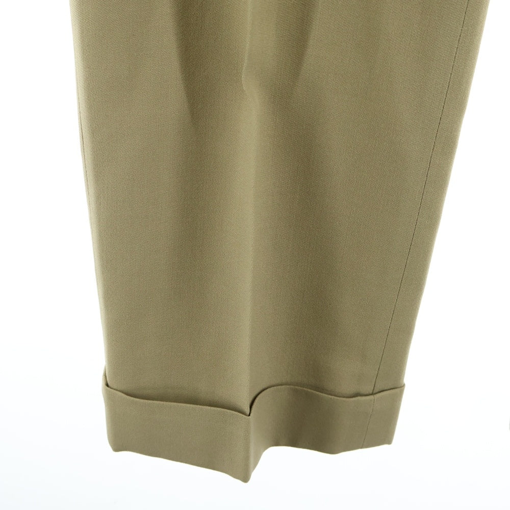 VINTAGE(ヴィンテージ) 50-60S VINTAGE MITRAジップ 2タック ヴィンテージ テーパードスラックスパンツ ベージュ