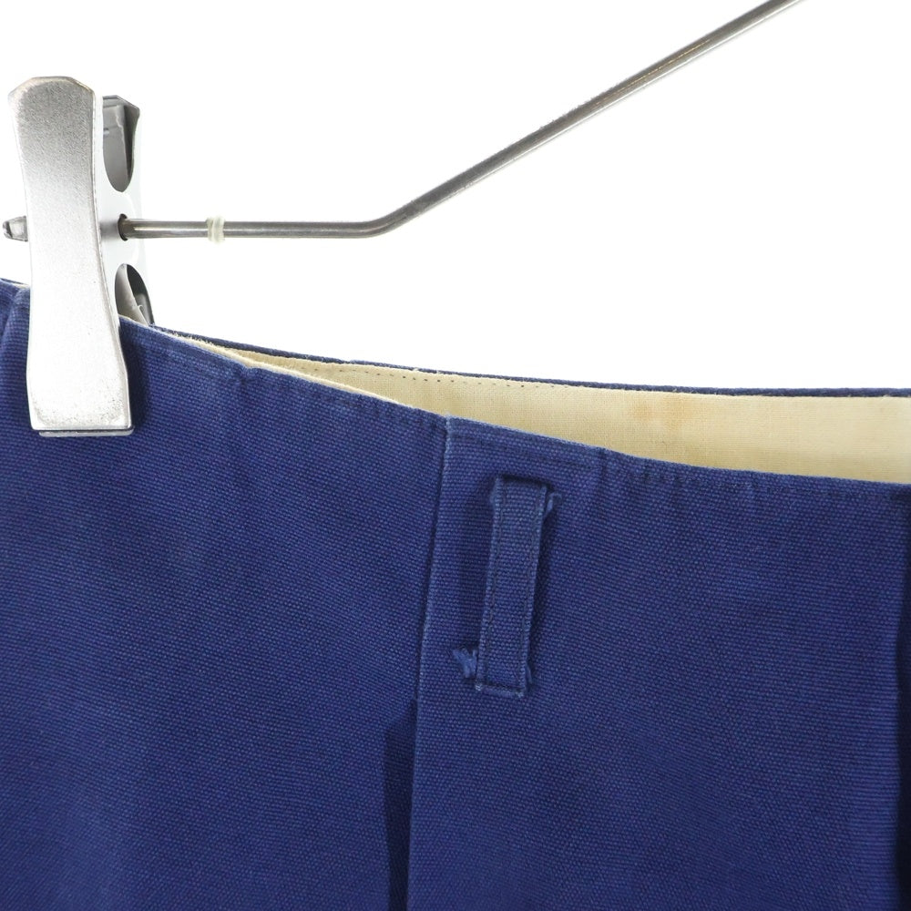 CREAM SODA(クリームソーダ) 2タック ジップアップ テーパードスラックスパンツ ネイビー