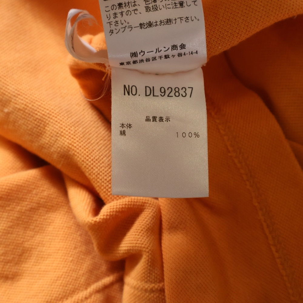 BRUNELLO CUCINELLI(ブルネロクチネリ) 2B カラーデザイン切り替え 半袖ポロシャツ オレンジ DL92837