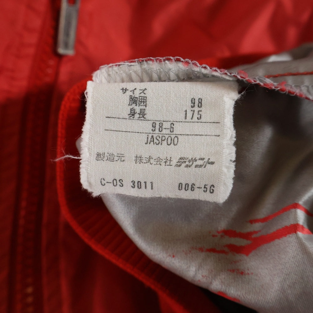 adidas(アディダス) 80S VINTAGE ヴィンテージ デサントタグ ジップアップ ナイロントラックジャケット レッド ADS-253