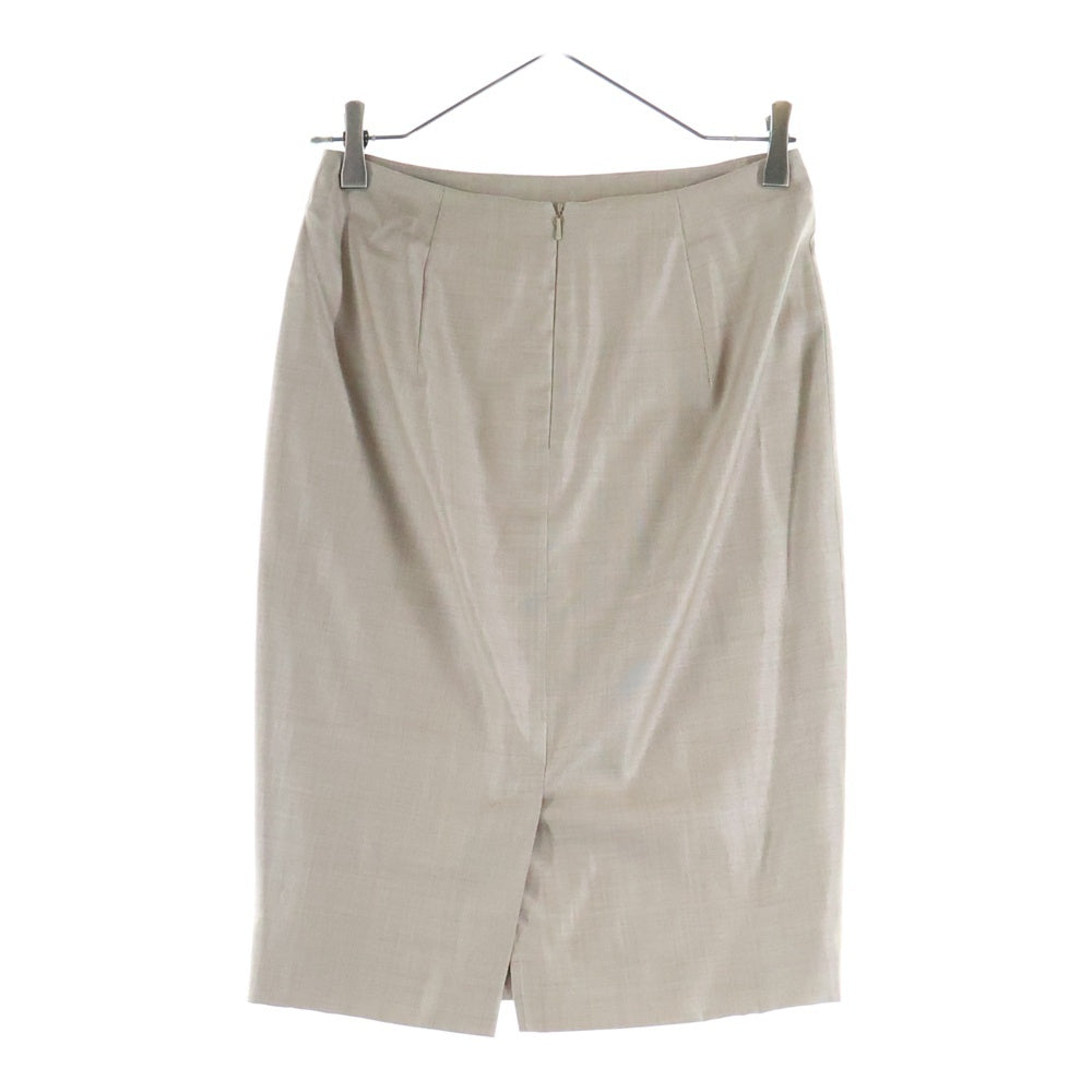 Max Mara(マックスマーラ) ウール セットアップスーツ シングルテーラードジャケット ミドルスカート レディース ブラウン