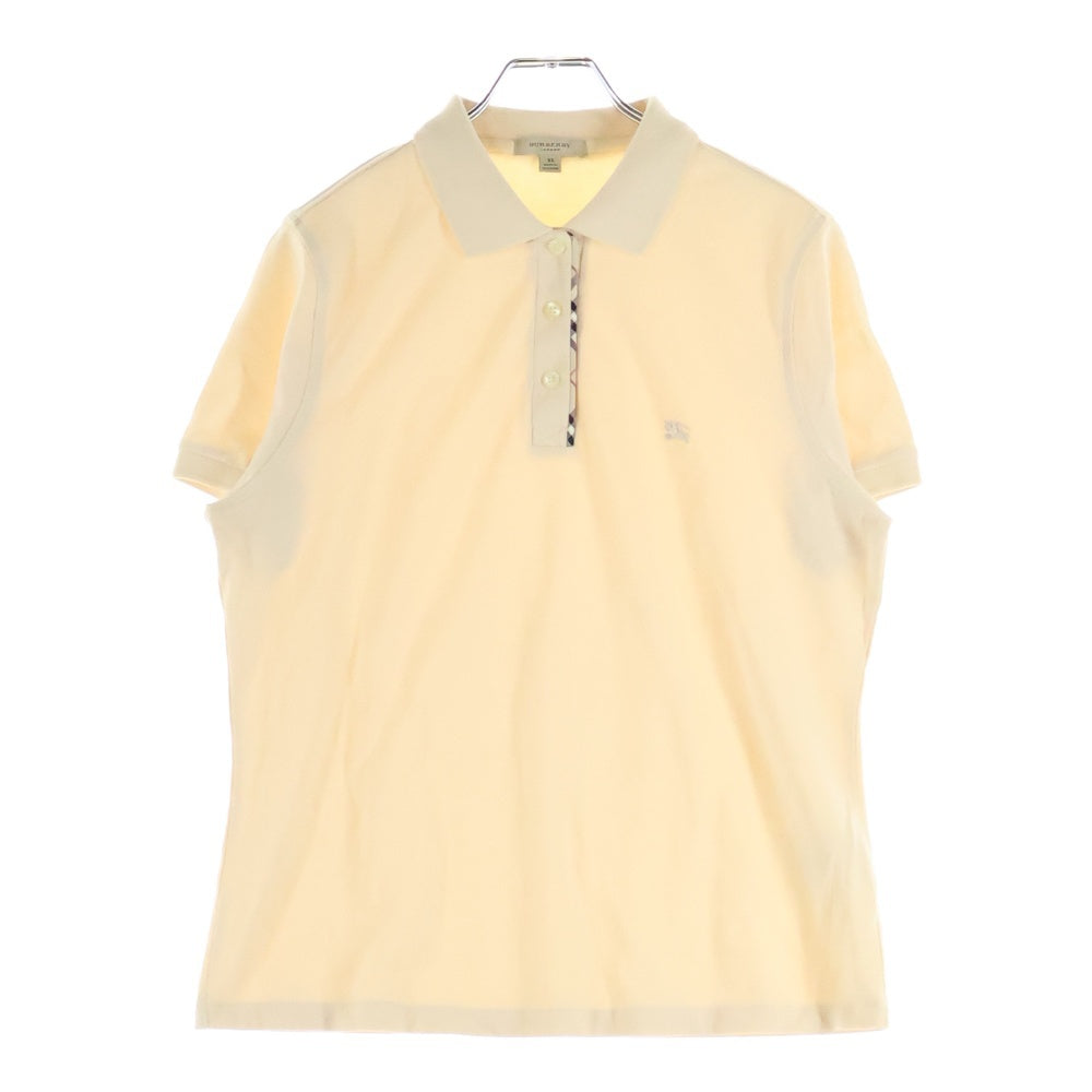 BURBERRY(バーバリー) ノバチェック切り替え ショートスリーブ コットンポロシャツ ベージュ HKK-003-05