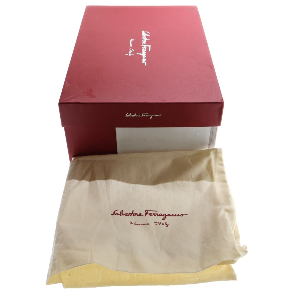 Salvatore Ferragamo(サルヴァトーレ フェラガモ) バックロゴ メッシュローカットスニーカー レディース ゴールド NZ 01980 25