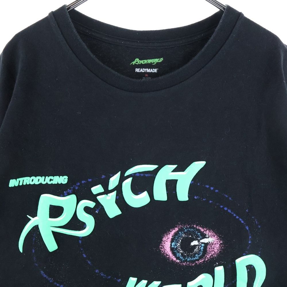 READY MADE(レディメイド) ×PSYCHWORLD PACK TEE サイコワールド パックT プリントTシャツ 半袖カットソー ブラック/グリーン