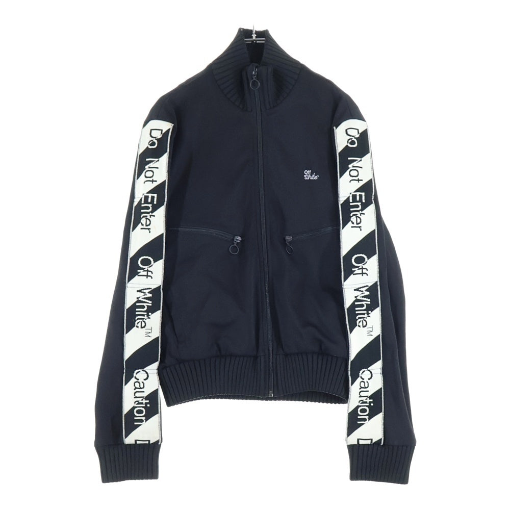 OFF-WHITE(オフホワイト) Diagonal Track Jacket サイドテープデザイン ダイアゴナル ハイネック トラックジャケット ブラック/ホワイト