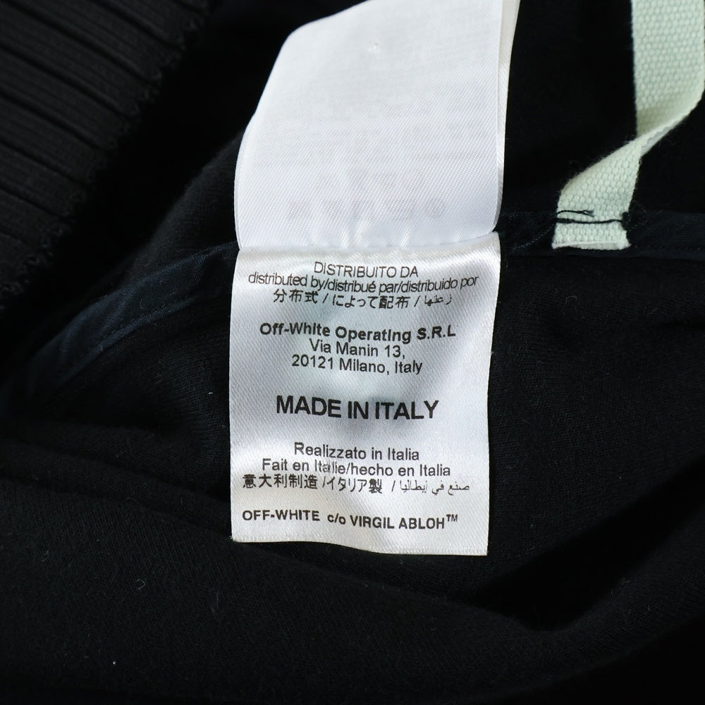 OFF-WHITE(オフホワイト) Diagonal Track Jacket サイドテープデザイン ダイアゴナル ハイネック トラックジャケット ブラック/ホワイト