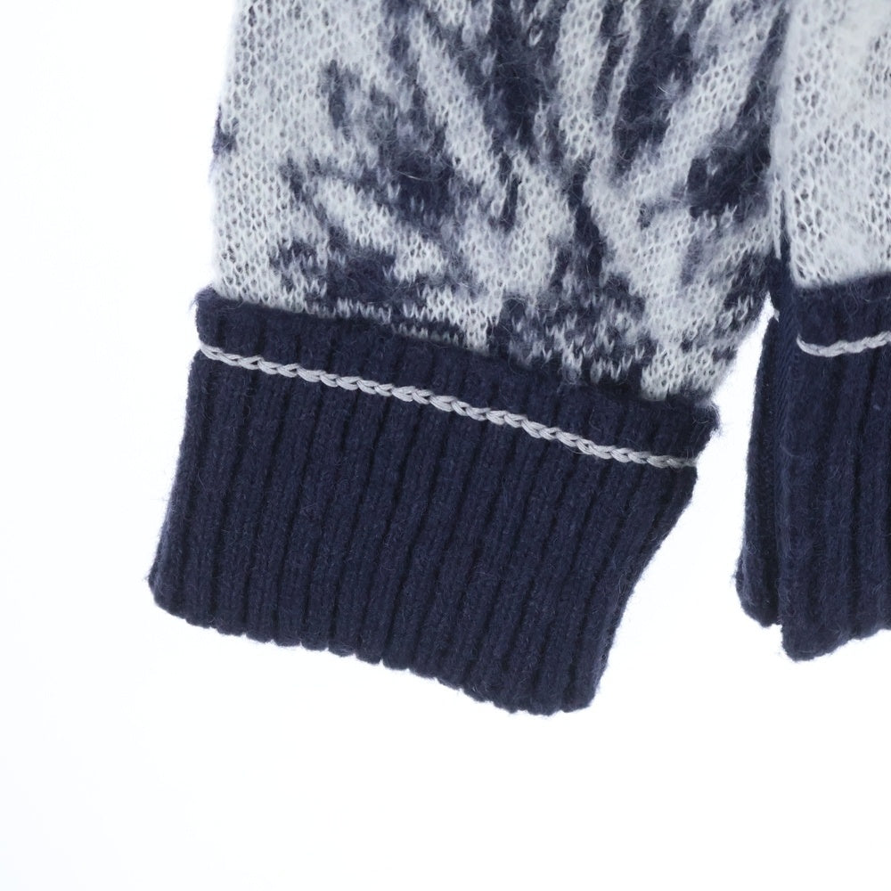 Sacai(サカイ) BANDANA JACQUARD KNIT PULLOVER バンダナ柄 ジャカード ニット セーター グレー 22-03103M