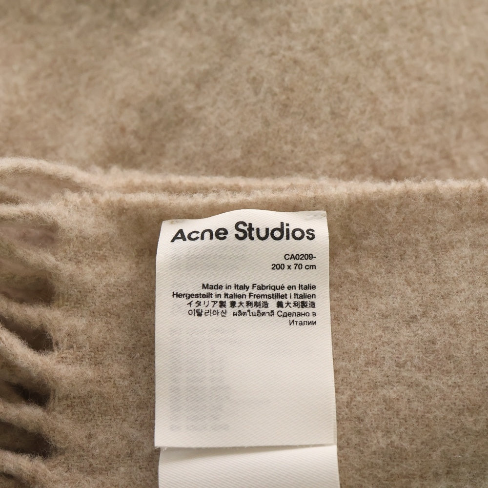 Acne Studios(アクネ ストゥディオズ) イタリア製 フリンジウールスカーフ マフラー ベージュ CA0209 レディース