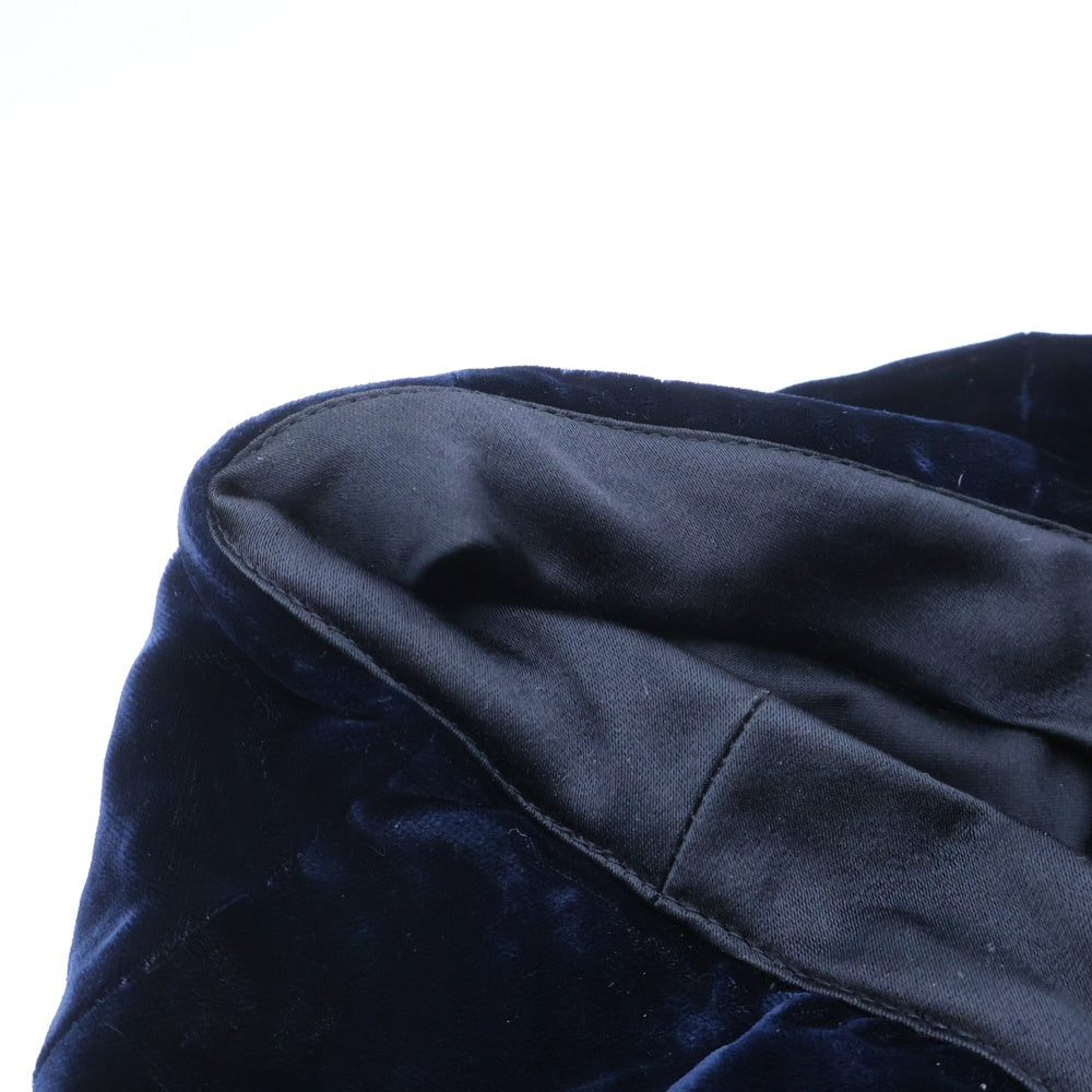 Yohji Yamamoto POUR HOMME(ヨウジヤマモト プールオム) ベルベット ベレー帽 キャップ 帽子 ネイビー