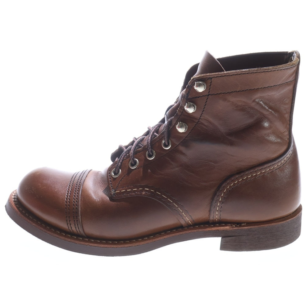 RED WING(レッド ウイング) 8111 IRON RANGER アイアンレンジャー レザー レースアップブーツ ブラウン US7.5/25.5cm
