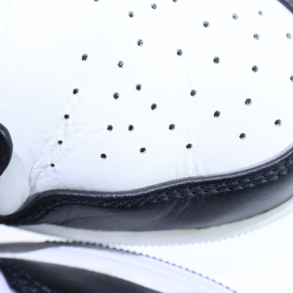 NIKE(ナイキ) AIR JORDAN 1 MID エアジョーダン1 ミッドカットスニーカー ブラック/パープル US9.5/27.5cm 554724-095