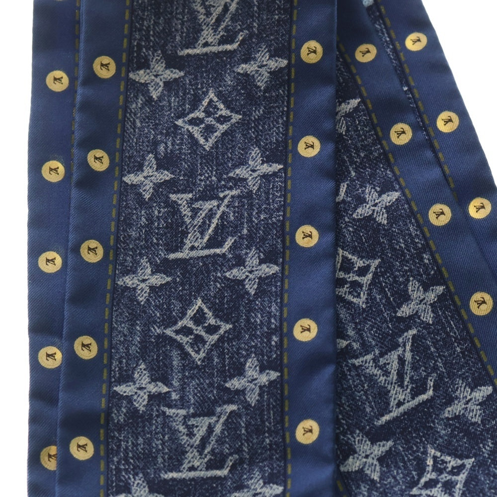 LOUIS VUITTON(ルイヴィトン) ツィリー モノグラム シルクスカーフ ネイビー