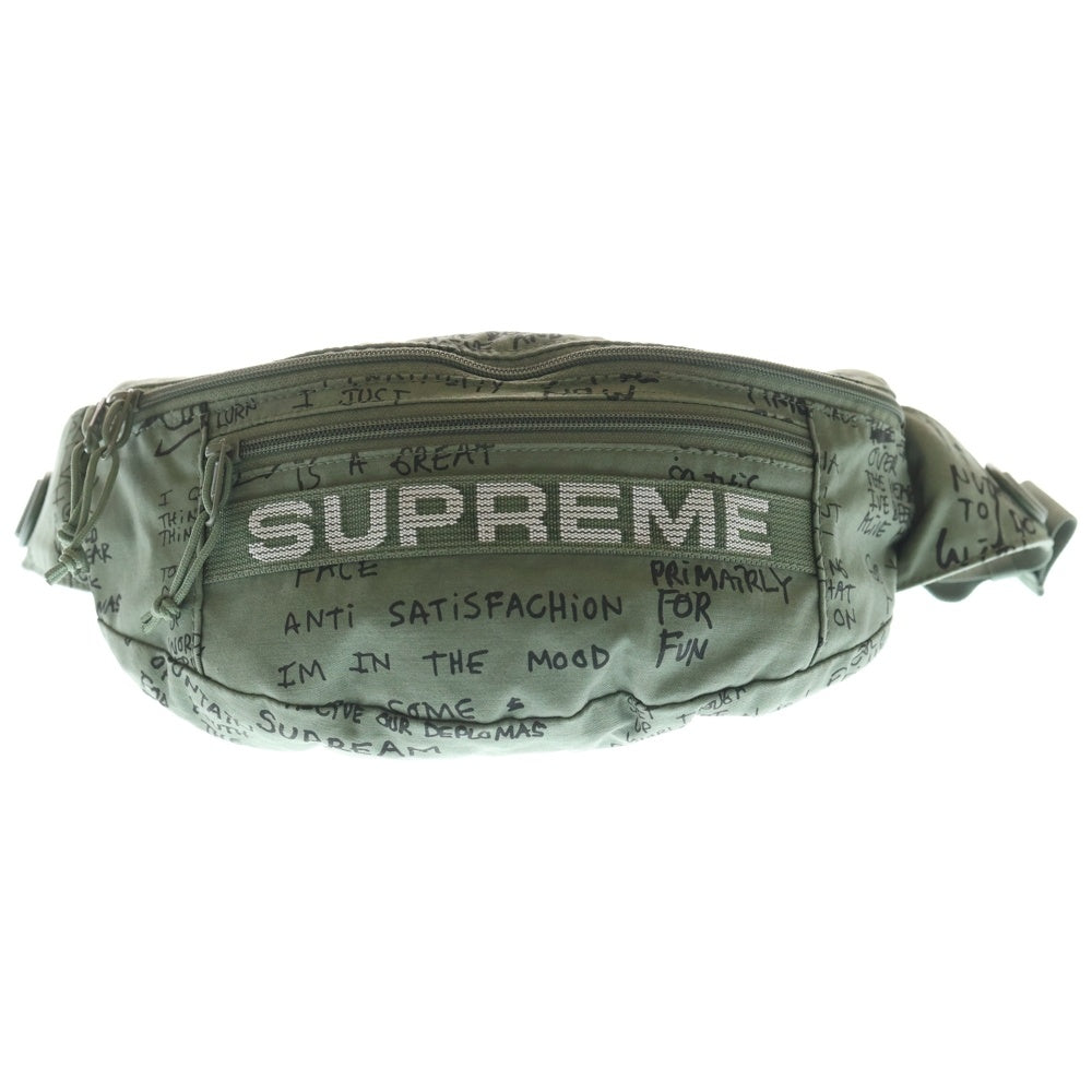 SUPREME(シュプリーム) 23SS Field Waist Bag ロゴデザイン フィールド ウエストバック カバン カーキ レディース