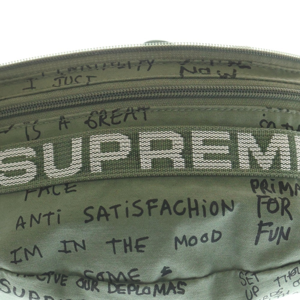 SUPREME(シュプリーム) 23SS Field Waist Bag ロゴデザイン フィールド ウエストバック カバン カーキ レディース