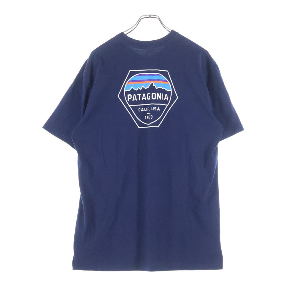 PATAGONIA(パタゴニア) 19SS FITZ ROY HEX RESPONSIBILI-TEE フィッツロイ ヘックス レスポンシビリティー クルーネック 半袖Tシャツ カットソー ネイビー 38439SP19