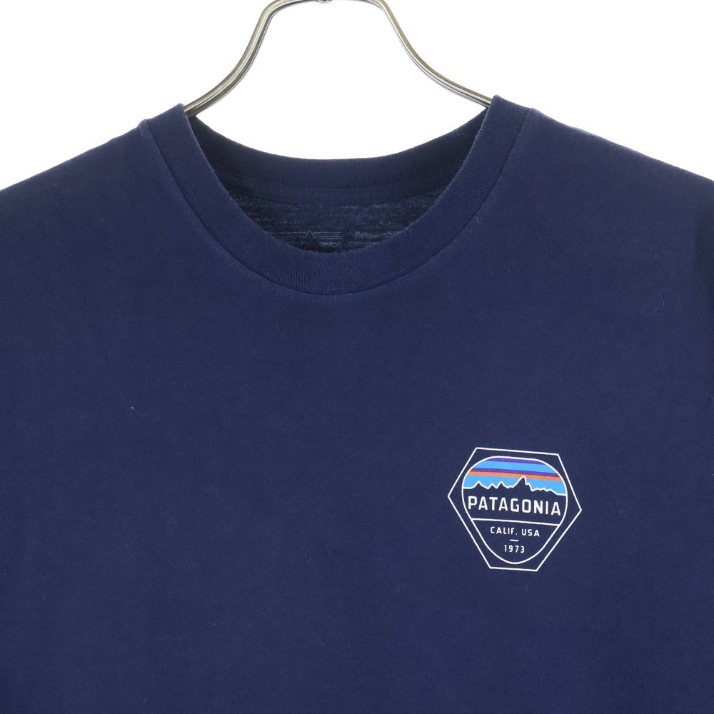 PATAGONIA(パタゴニア) 19SS FITZ ROY HEX RESPONSIBILI-TEE フィッツロイ ヘックス レスポンシビリティー クルーネック 半袖Tシャツ カットソー ネイビー 38439SP19