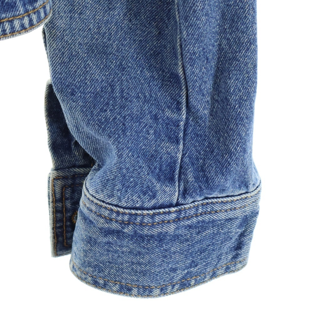 DOLCE & GABBANA(ドルチェアンドガッバーナ) カットオフ ノーカラー デニムジャケット レディース インディゴ JDS1L 811N