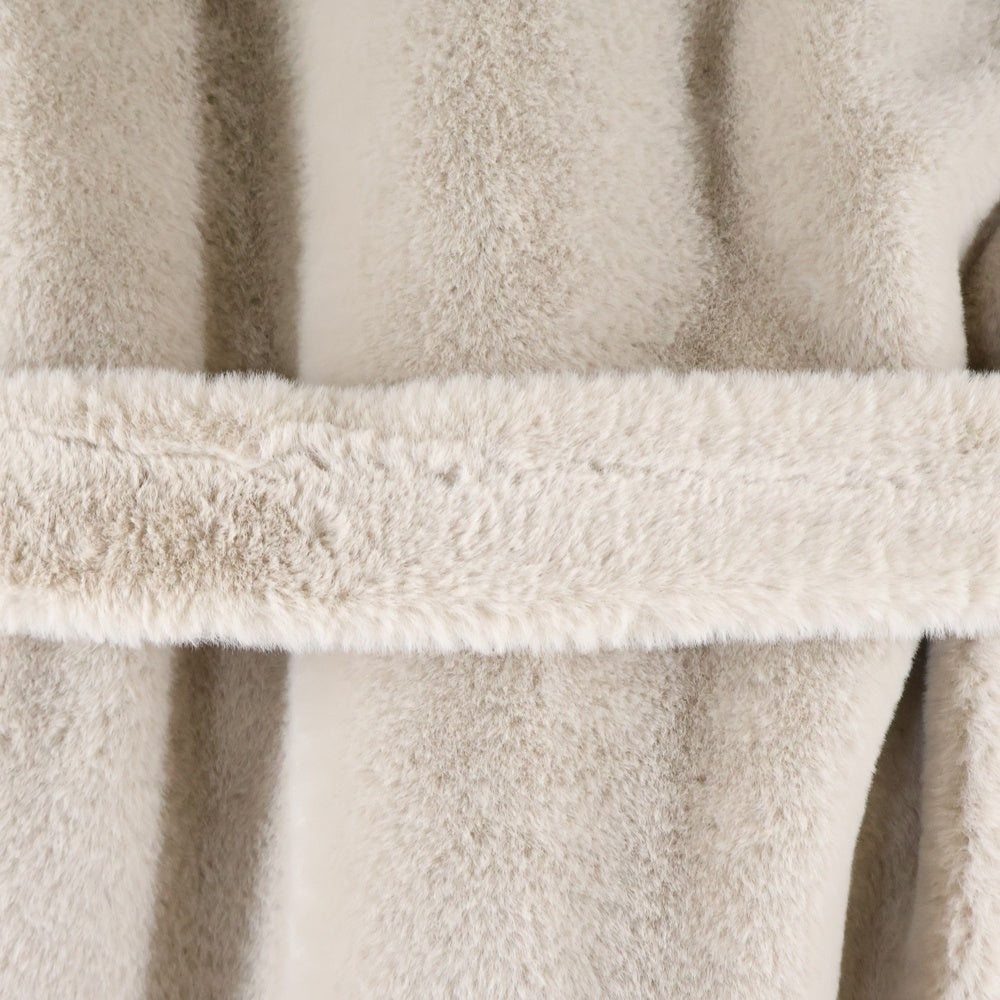 HERNO(ヘルノ) エコファー ガウン ロング コート グレー レディース CA0409D