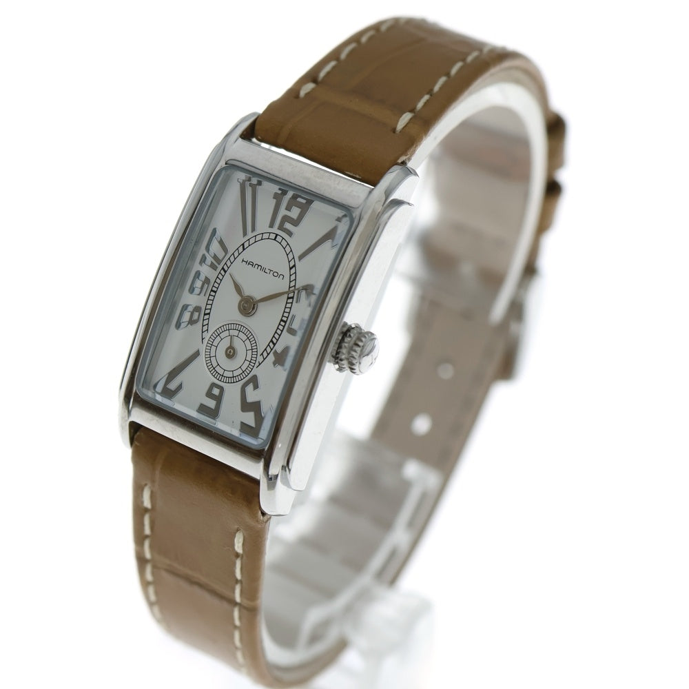 HAMILTON(ハミルトン) アードモア ステンレススチール レザー クオーツ ウオッチ 腕時計 レディース ブラウン H112110