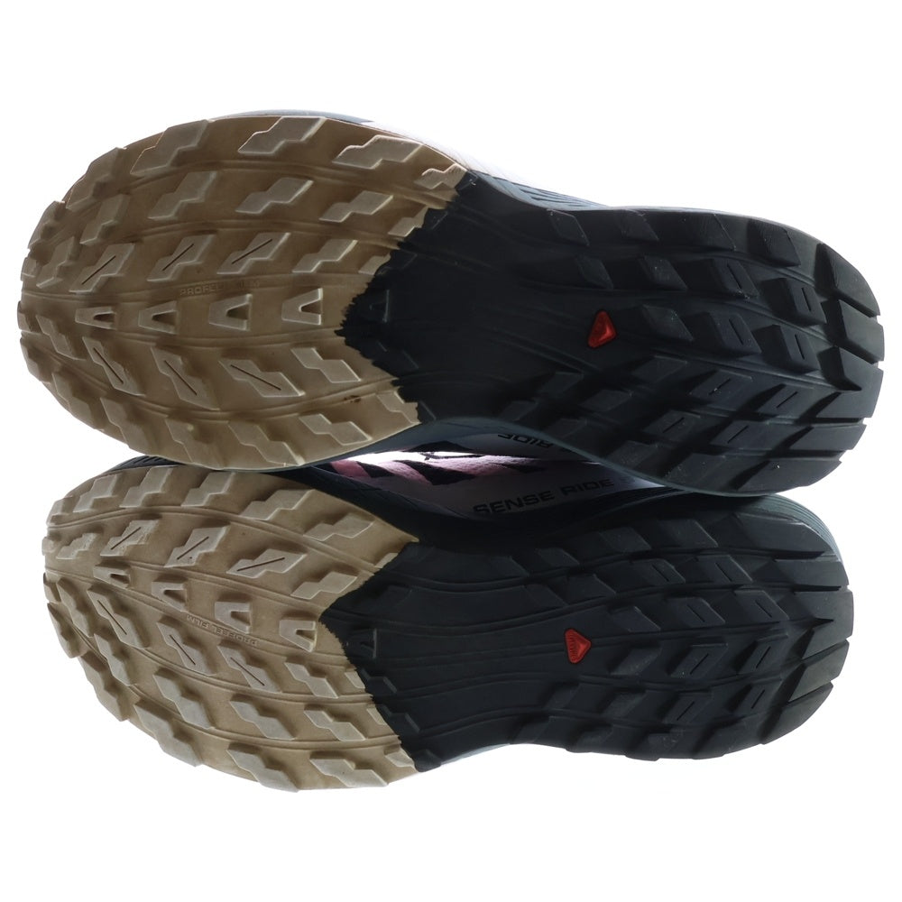 SALOMON(サロモン) SENSE RIDE 5 センス ライド 5 ドローストリング ローカット スニーカー ネイビー/ピンク US7.5/24.5cm 471470