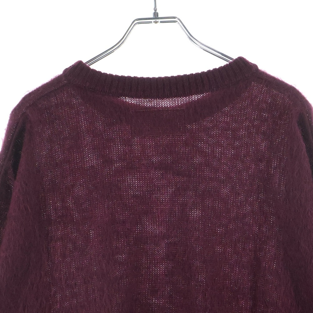 WACKO MARIA(ワコマリア) MOHAIR CREW NECK KNIT モヘア クルーネック ニット セーター ワインレッド