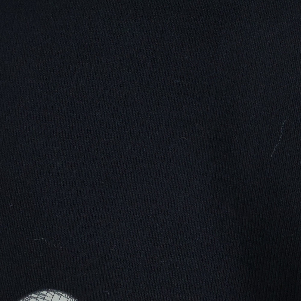 KAWS(カウズ) ×UNIQLO ユニクロ キャラプリント クルーネック スウェットトレーナー ブラック