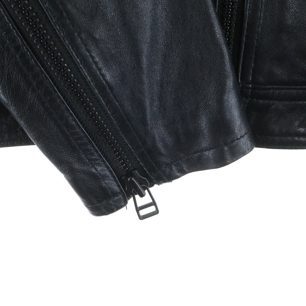 BAYFLOW(ベイフロー) シングルレザージャケット ライダース 羊革 ブラック BM1610NM03