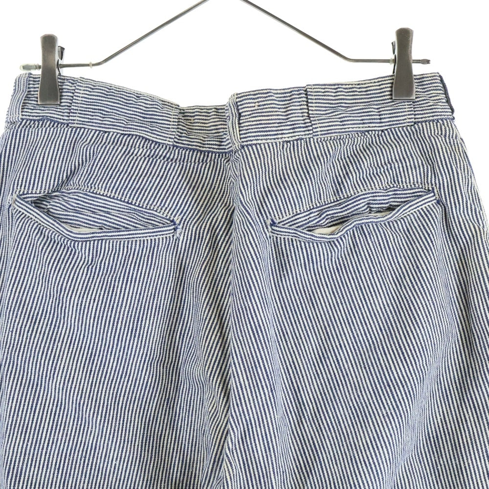 VINTAGE(ヴィンテージ) 50S VINTAGE It's Walker's ヴィンテージ 巻きタグ ヒッコリーストライプ ライトニングジッパー ジップフライ ワークトラウザーパンツ ホワイト/ネイビー