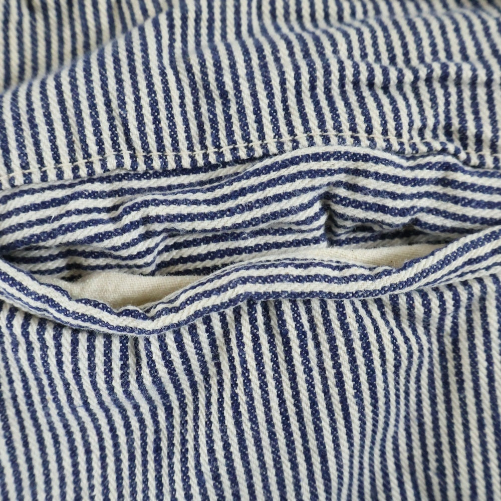 VINTAGE(ヴィンテージ) 50S VINTAGE It's Walker's ヴィンテージ 巻きタグ ヒッコリーストライプ ライトニングジッパー ジップフライ ワークトラウザーパンツ ホワイト/ネイビー