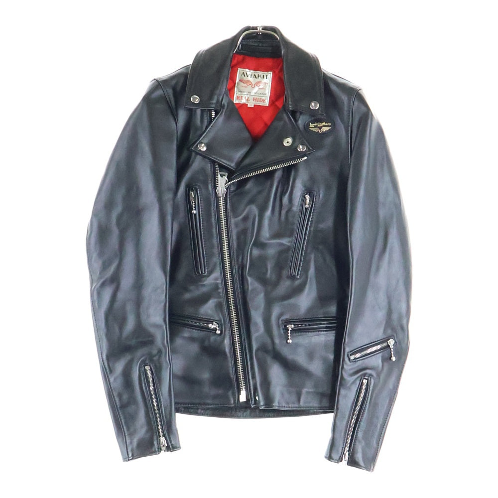 Lewis Leathers(ルイスレザー) NO391 LIGHTNING ライトニング タイトフィット ジップアップ ダブル レザージャケット ライダースジャケット ブラック