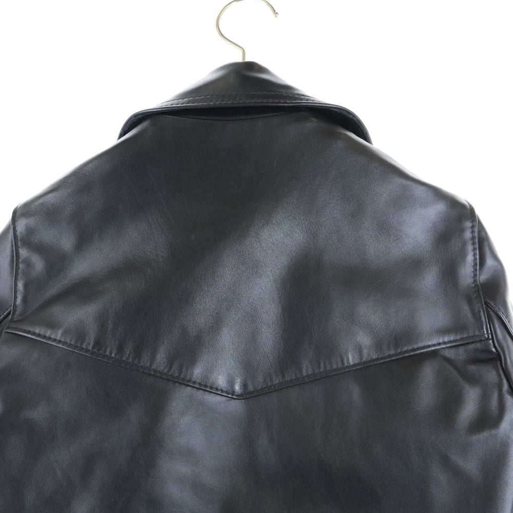 Lewis Leathers(ルイスレザー) NO391 LIGHTNING ライトニング タイトフィット ジップアップ ダブル レザージャケット ライダースジャケット ブラック