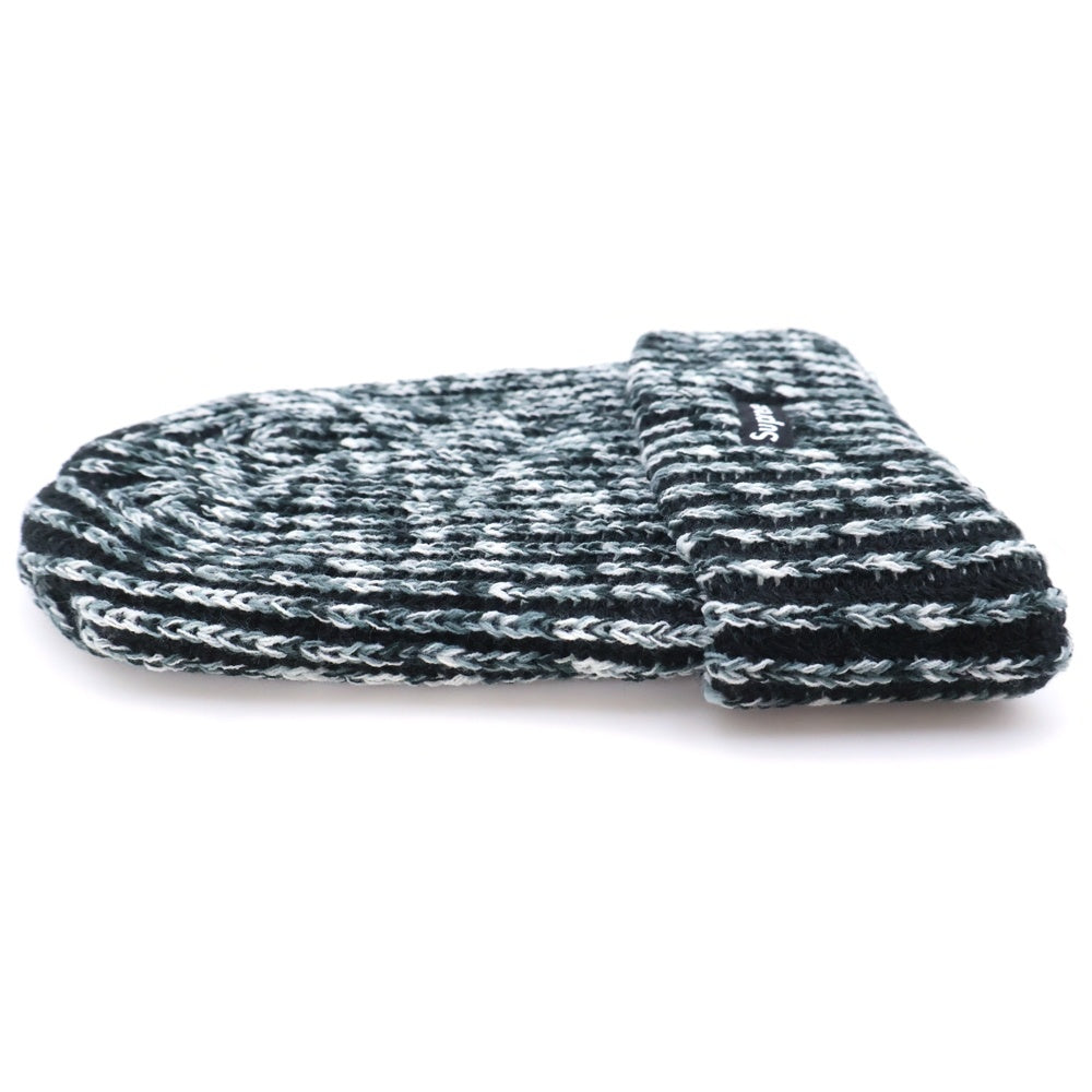 SUPREME(シュプリーム) 21AW Rainbow Knit Loose Gauge Beanie レインボー ニット ルーズゲージ ビーニー 帽子 ブラック