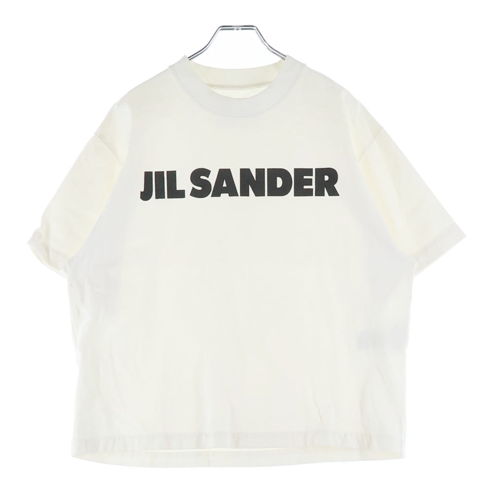 JIL SANDER(ジルサンダー) フロントロゴデザイン クルーネック カットソー 半袖Tシャツ ホワイト KK JW ZI 0009