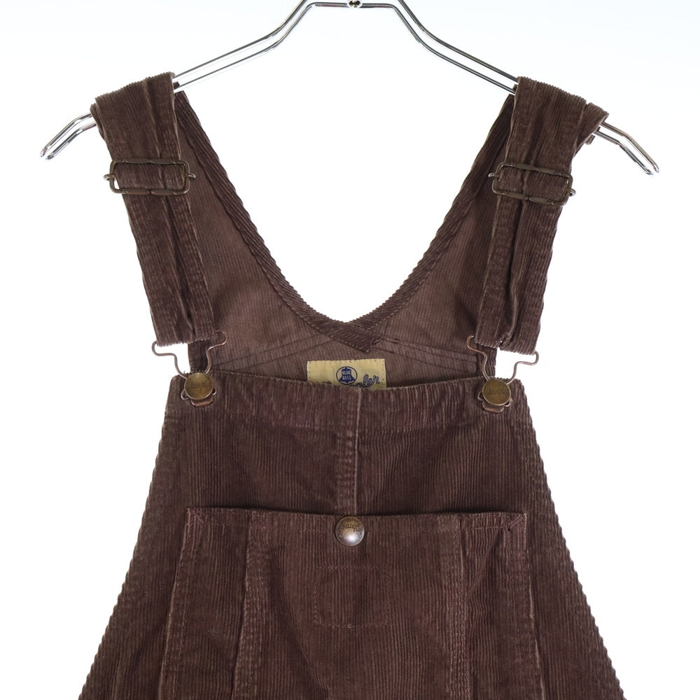 Wrangler(ラングラー) ×Ron Herman ロンハーマン コーデュロイ オーバーオール レディース ブラウン WS8012