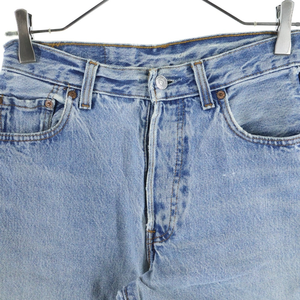 Levi's(リーバイス) 90s 501 ボタン裏299 USA製 ストレートデニムパンツ クラッシュ インディゴ