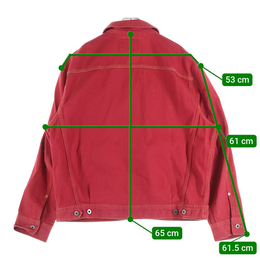 GUESS(ゲス) デニムトラッカージャケット レッド