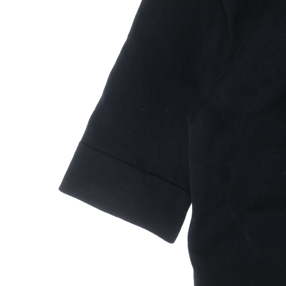 LOUIS VUITTON(ルイヴィトン) ブロイダリーカラージップアップニットドレス 半袖ワンピース ブラック FSKD01MYI レディース