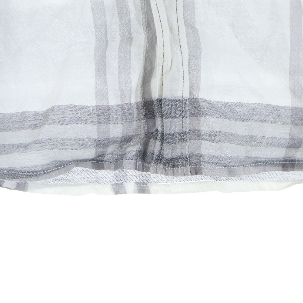 Armani Exchange(アルマーニ エクスチェンジ) チェック柄 コットン シアー長袖シャツ グレー